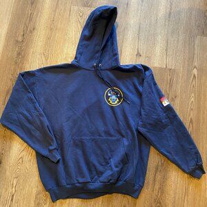 CVN 76 Chiefs Mess USS‎ Ronald Reagan Hoodie - Size XL Hanes Navy